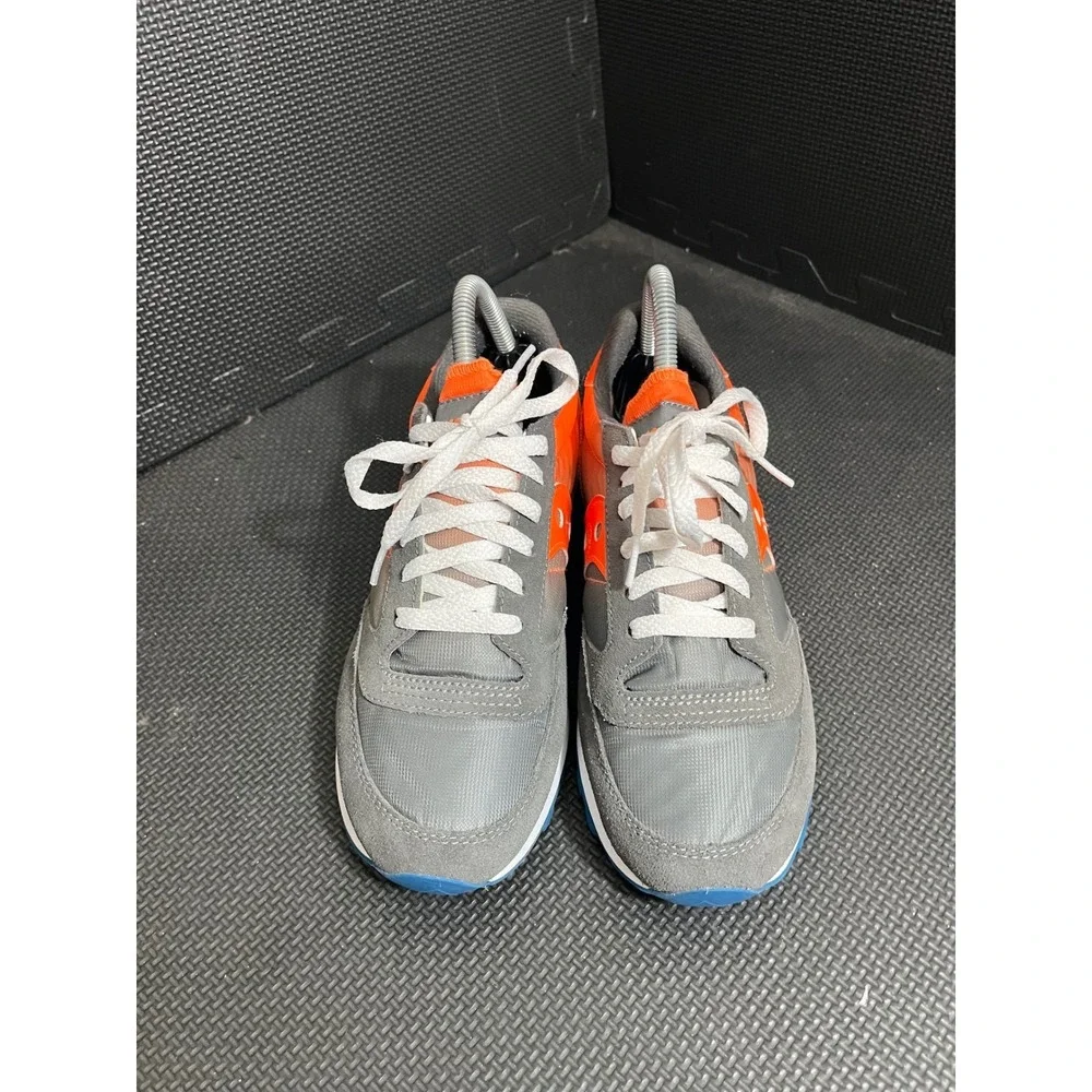 Saucony Jazz Original Sneakers Mens 6.5 Womens 8 Grey Orange‎ Retro Running Shoe